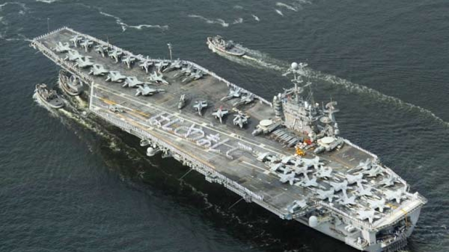 Tàu sân bay USS George Washington của Mỹ sắp có mặt tại Nhật Bản